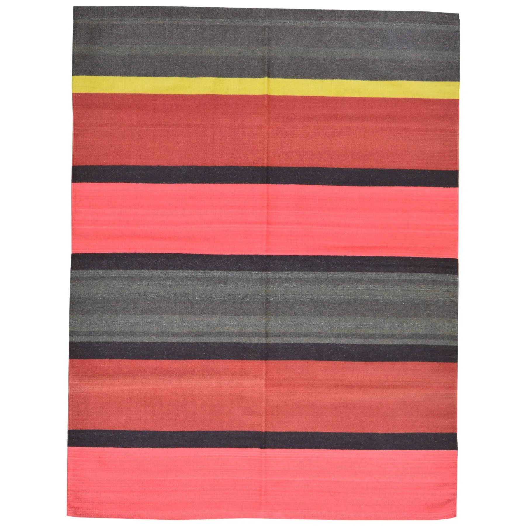 Hand-Woven Southwestern Reversible Kilim Wool Rug (Size 4.10 X 6.8) Brrsf-6180