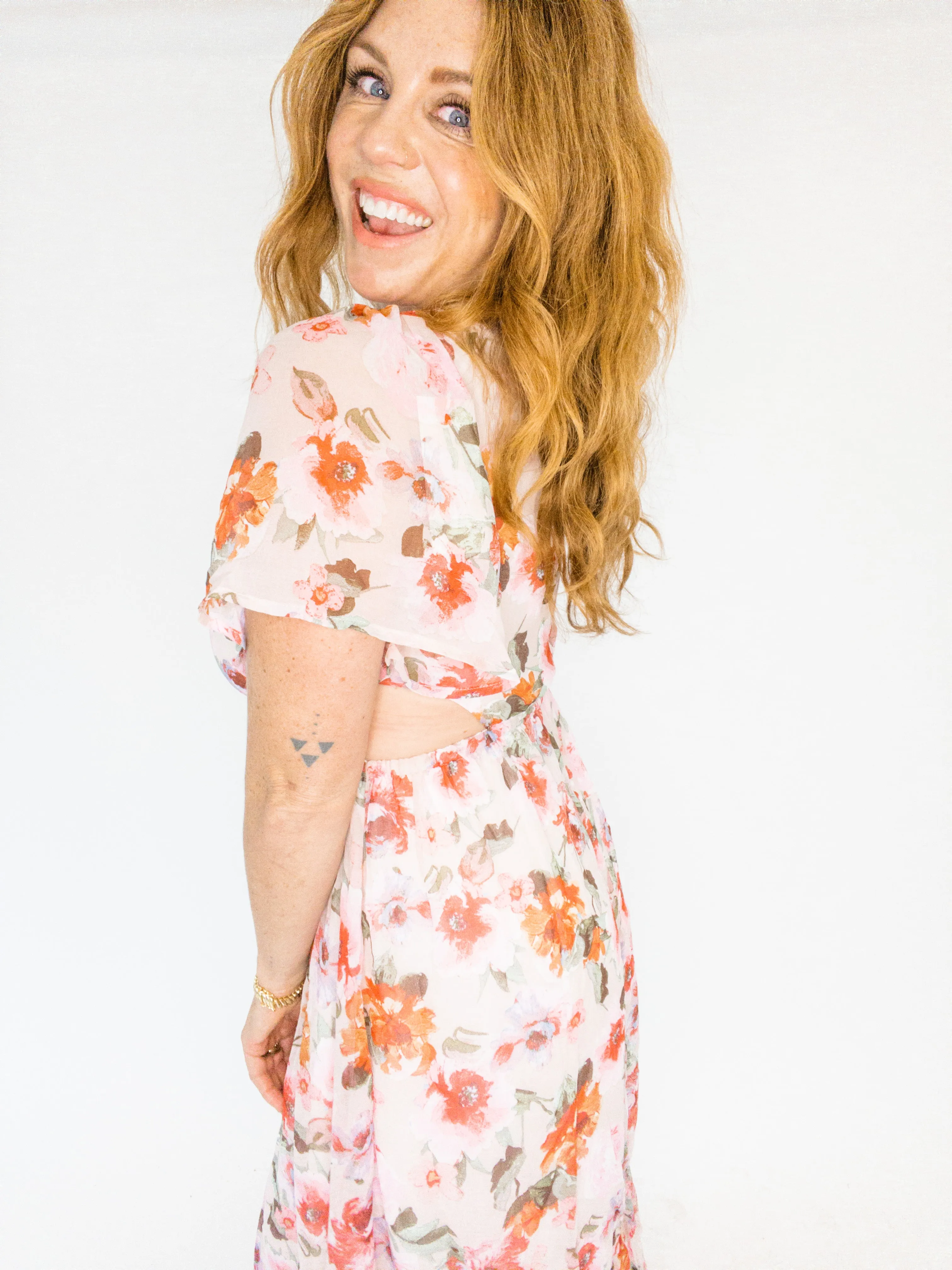 Heart Flutters Midi Dress