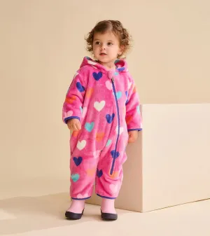 Hearts Fuzzy Fleece Bundler