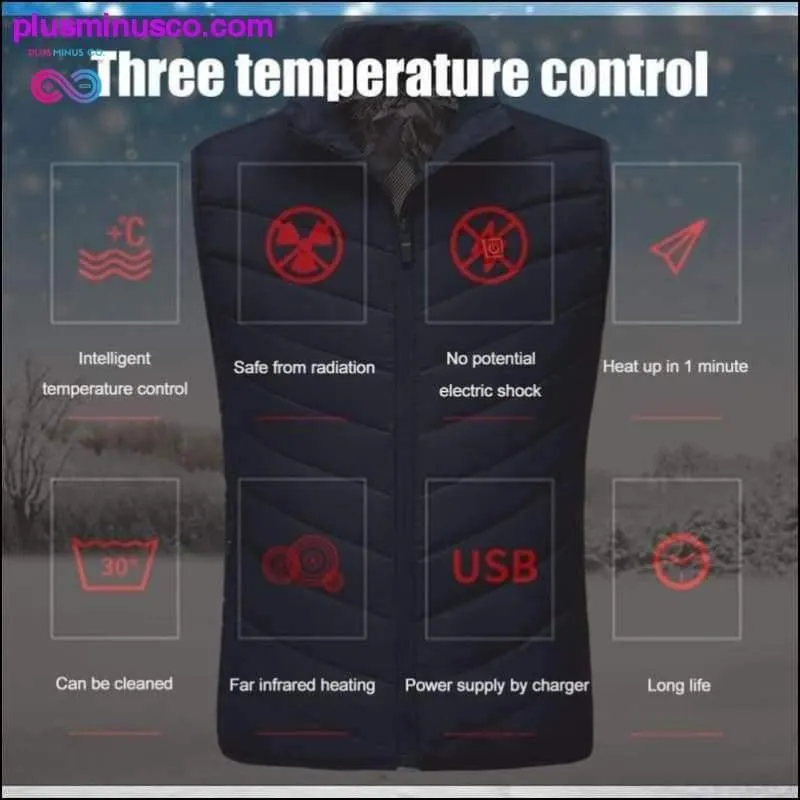 Heating Vest Washable Usb Charging Heating Warm Vest Control