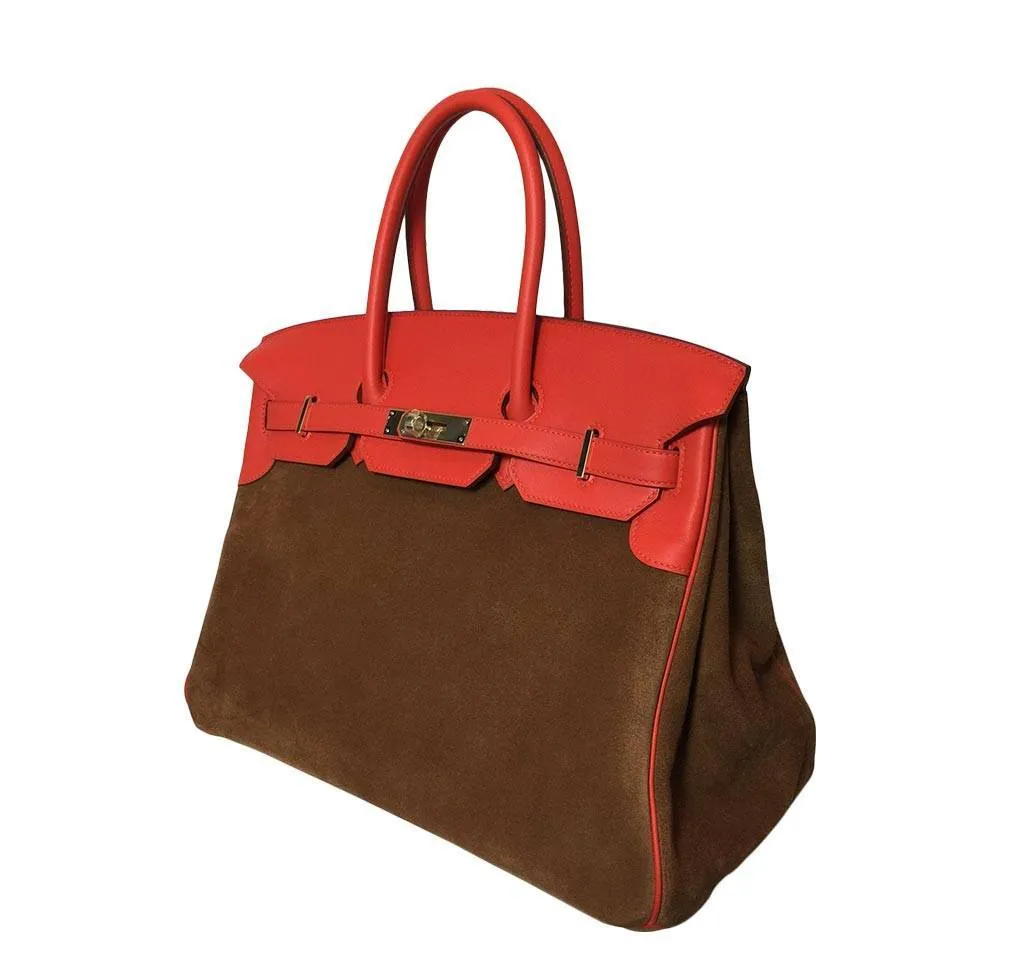 Hermès Birkin 35 Grizzly Bag Suede - Limited Editon