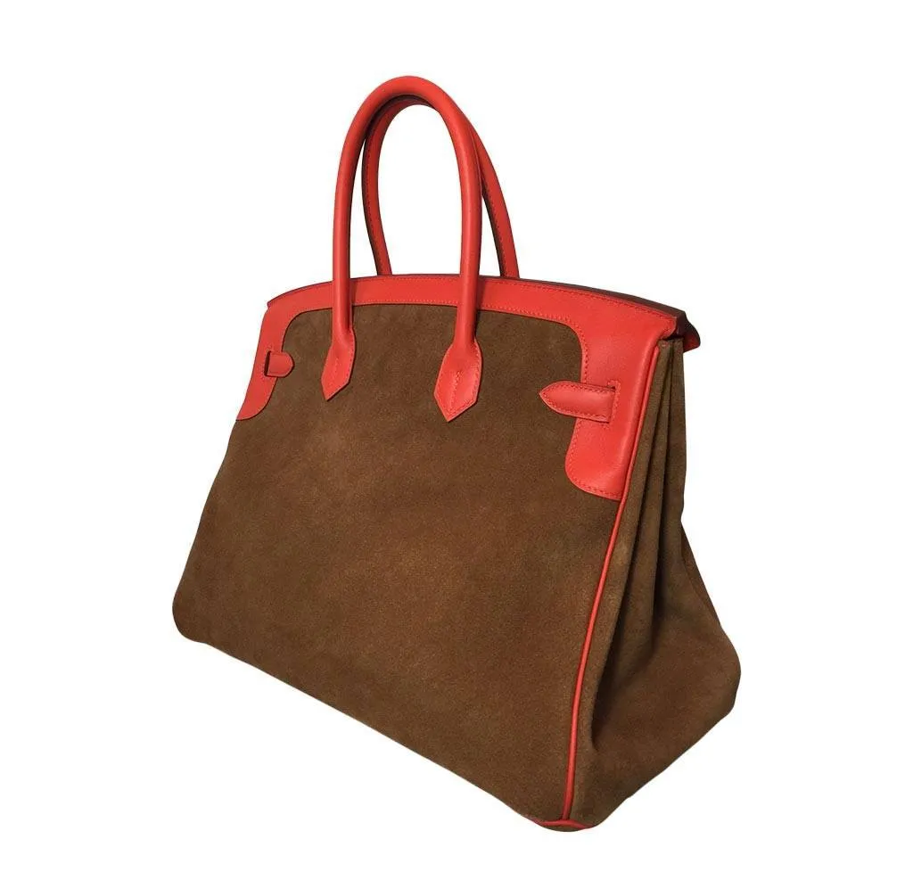 Hermès Birkin 35 Grizzly Bag Suede - Limited Editon