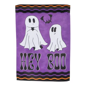 Hey Boo Suede House Flag,13s12377