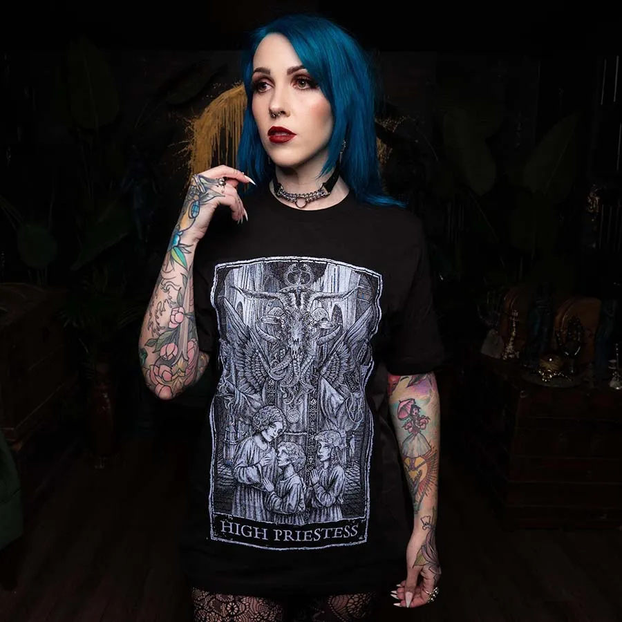 High Priestess Tarot Card T-Shirt