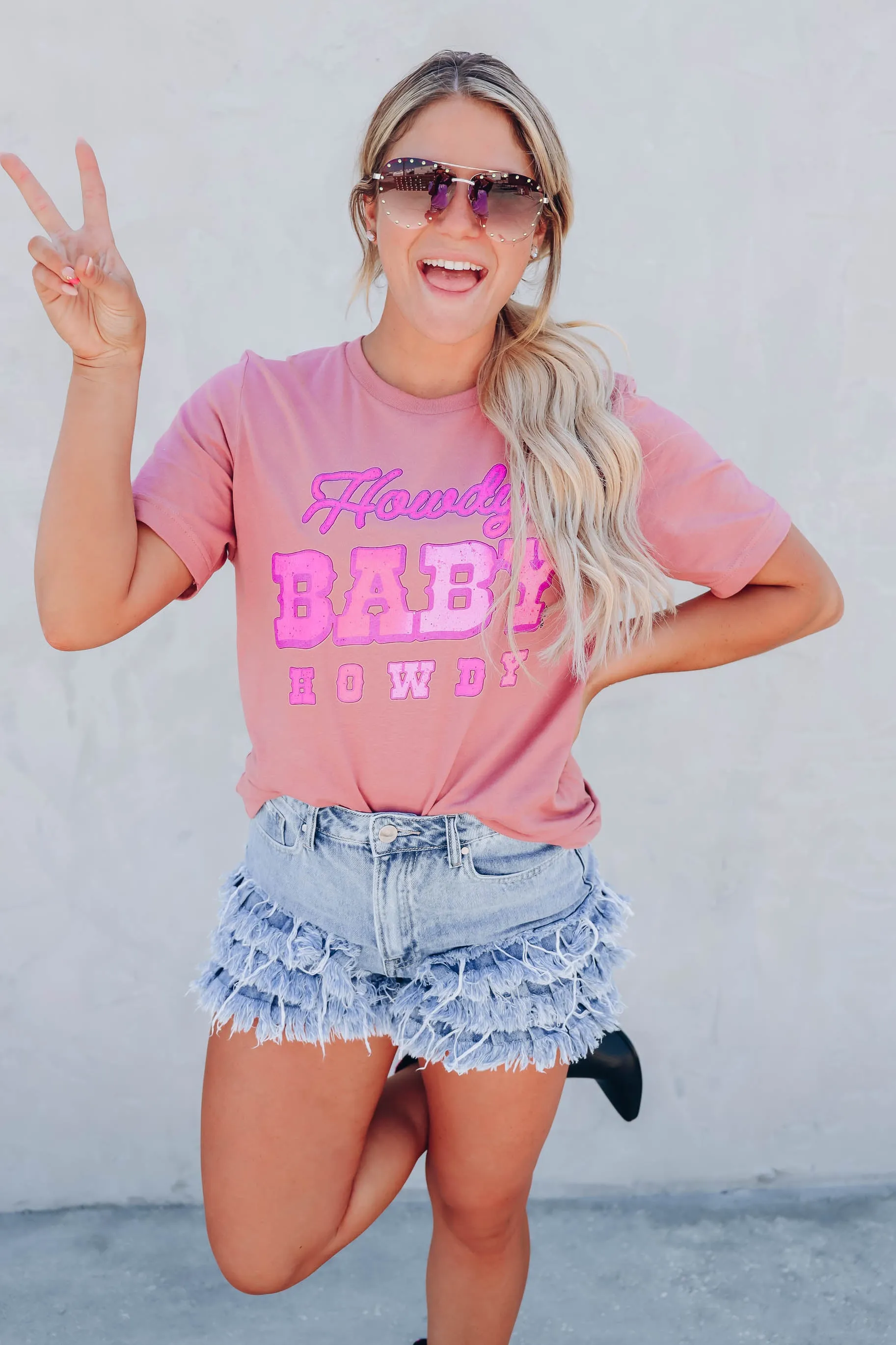 Howdy Baby - Mauve s-3X