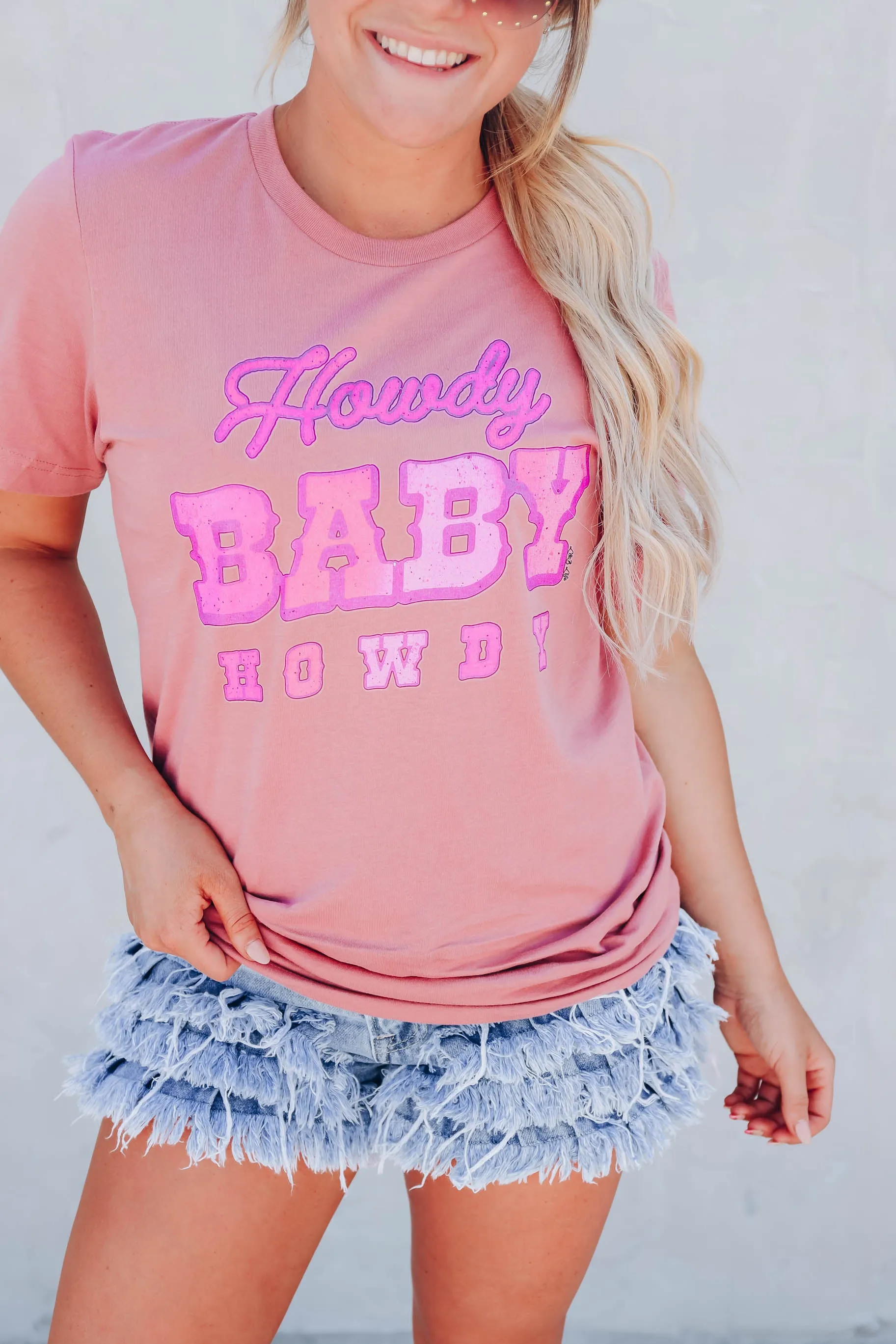 Howdy Baby - Mauve s-3X