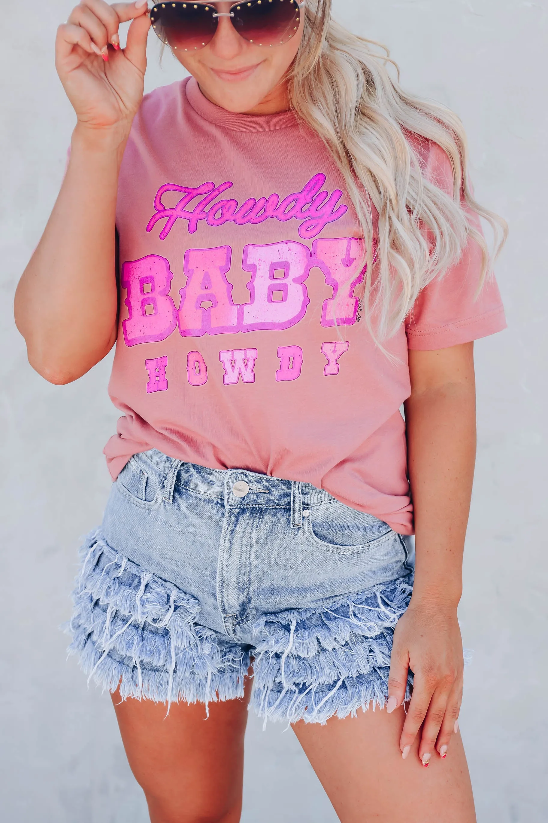 Howdy Baby - Mauve s-3X