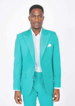 Hudson Aqua Blue Stretch Suit