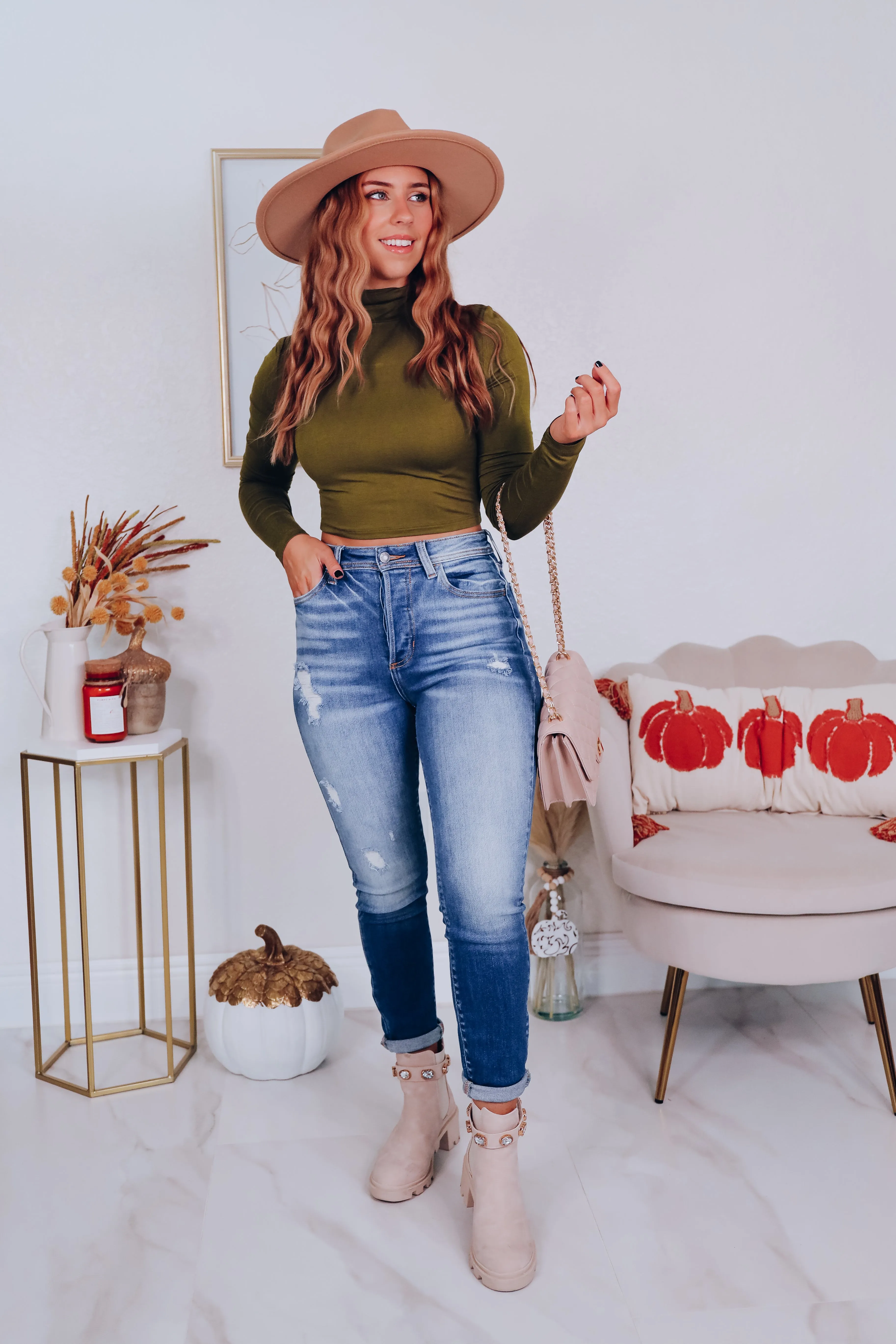 Hutton High Rise Skinny Jeans - Dark