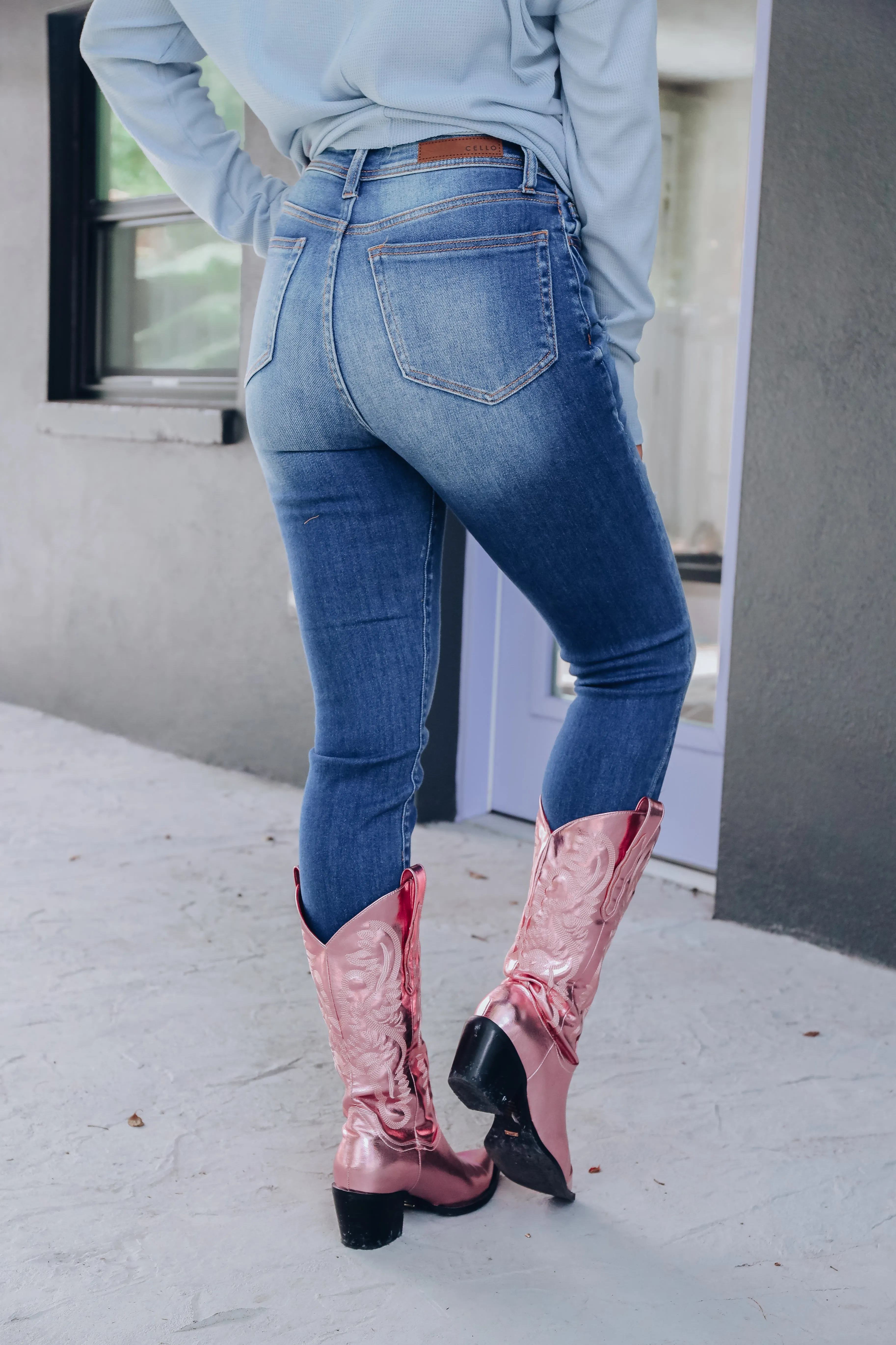 Hutton High Rise Skinny Jeans - Dark