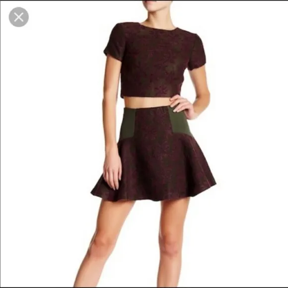 Intermix black and white skirt p xs 0