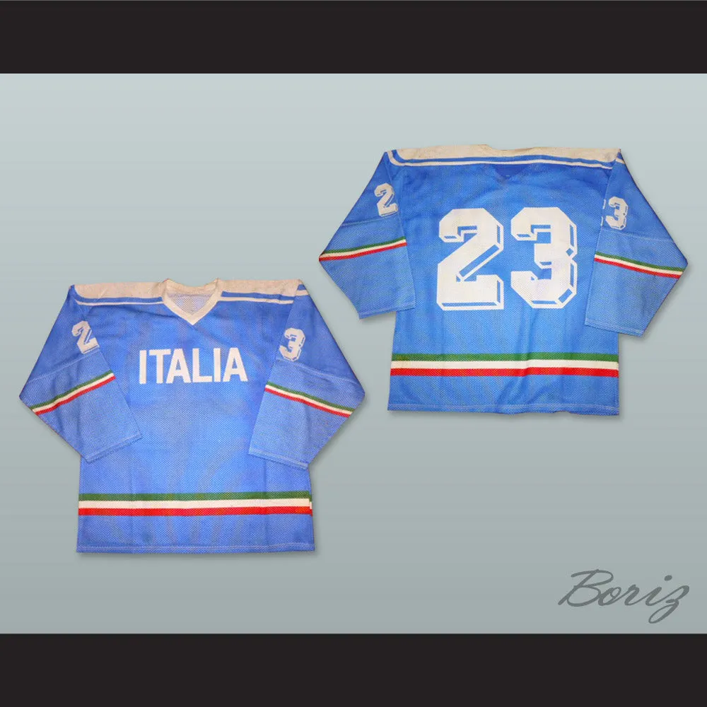 Italia 23 Light Blue Hockey Jersey