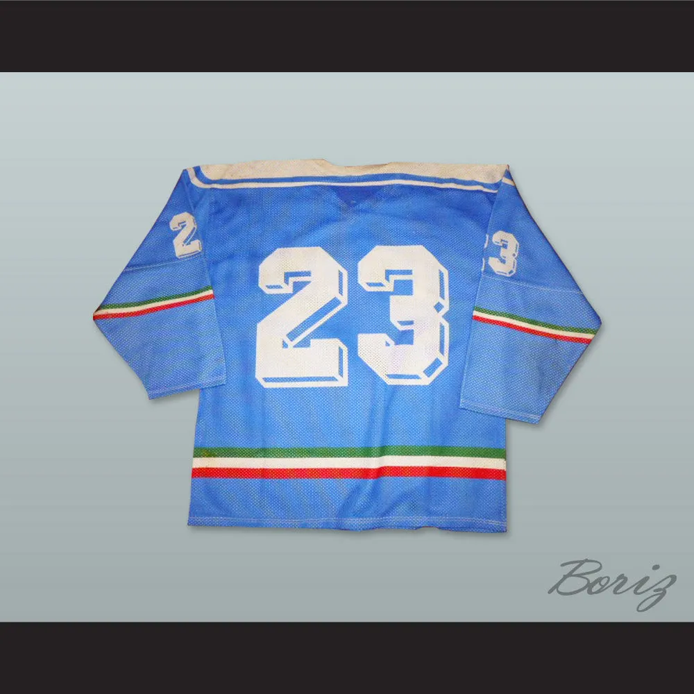 Italia 23 Light Blue Hockey Jersey