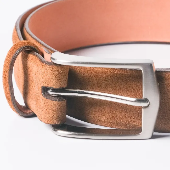 Italian Suede Belt by Martin Dingman — Snuff