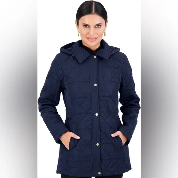 Jones NY |Women Slimming Quilted Puffer Jacket