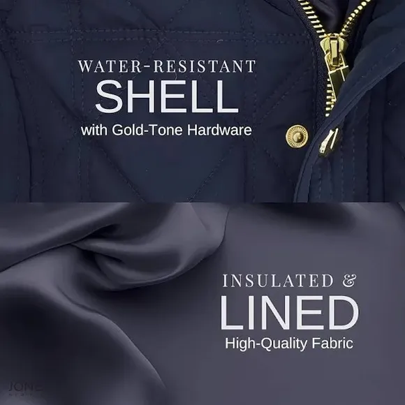 Jones NY |Women Slimming Quilted Puffer Jacket