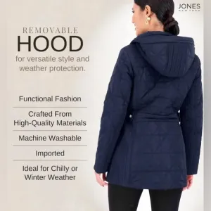 Jones NY |Women Slimming Quilted Puffer Jacket
