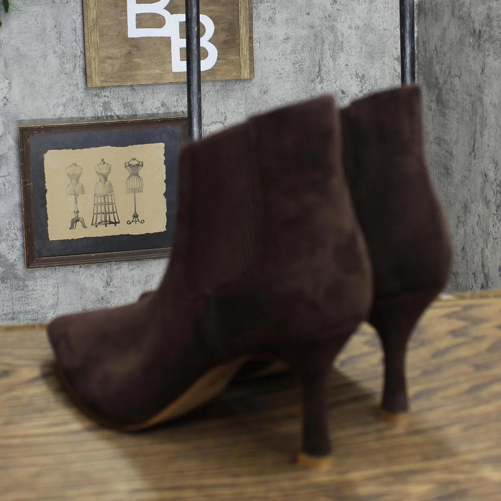 Journee Collection Womens Elitta Booties Shoes 166220381eb6c9 Brown 7M