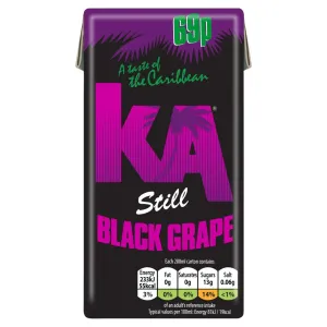 KA Still Black Grape Juice, 288ml (Case of 27)