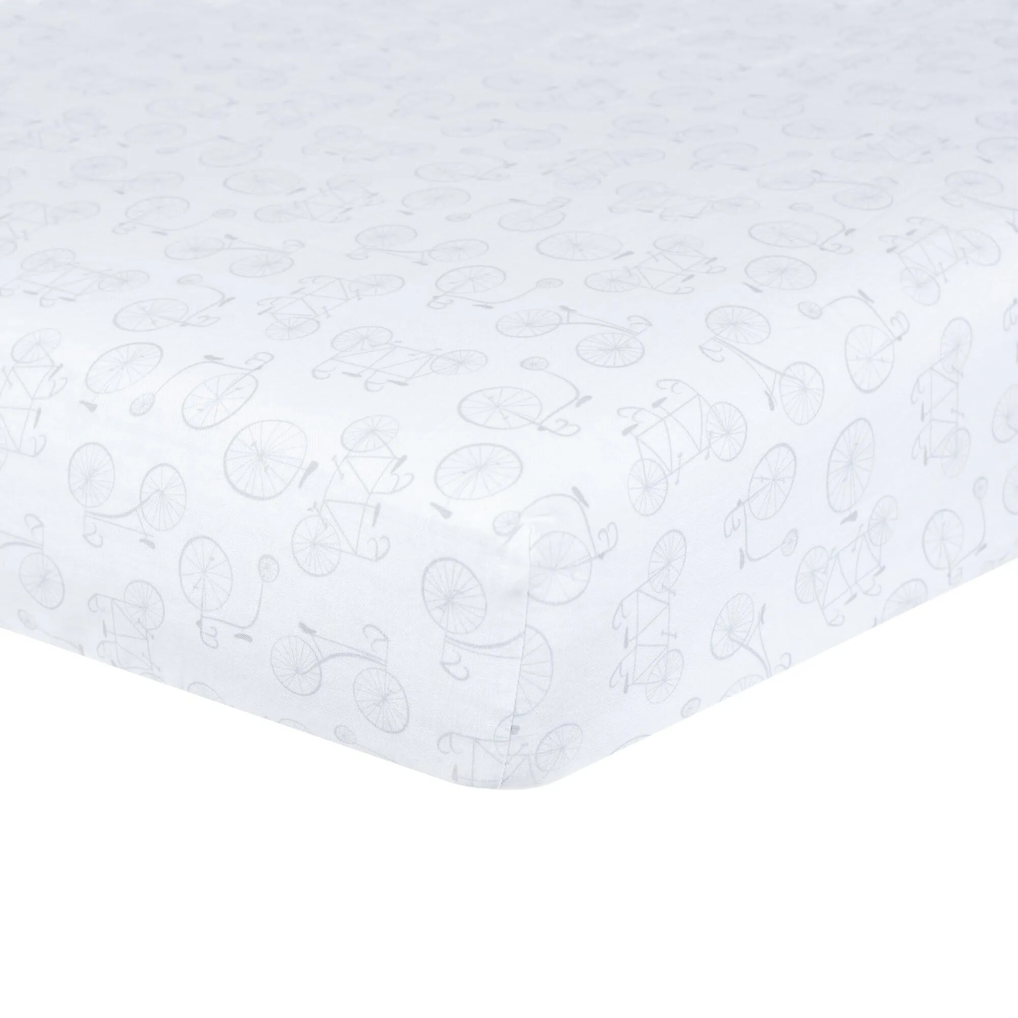 Keepsake Bikes Woven Crib Sheet