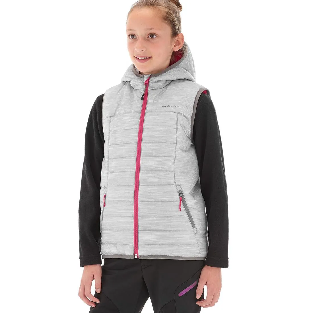 Kids' Padded Hiking Gilet MH500 7-15 Years