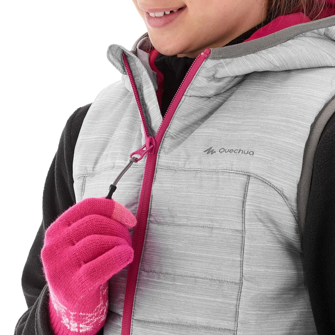 Kids' Padded Hiking Gilet MH500 7-15 Years