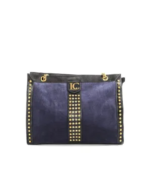 Kim Shopper Suede   Leather - Navy
