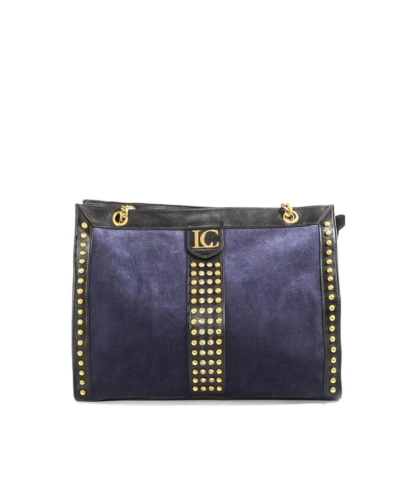 Kim Shopper Suede   Leather - Navy