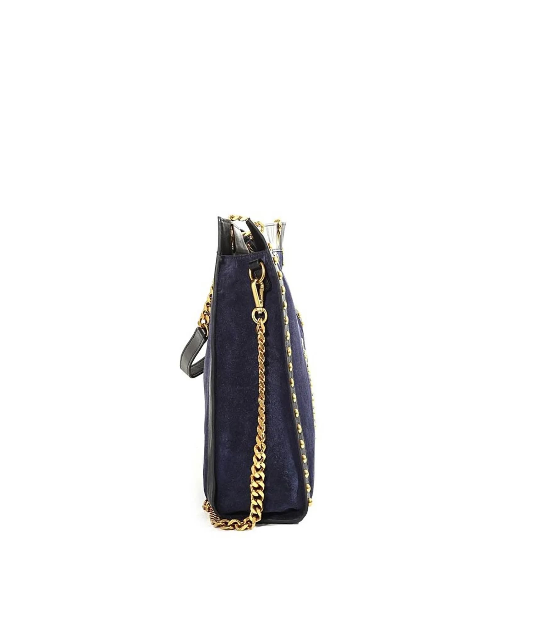 Kim Shopper Suede   Leather - Navy