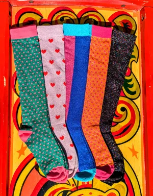 Knee length glitter socks!!