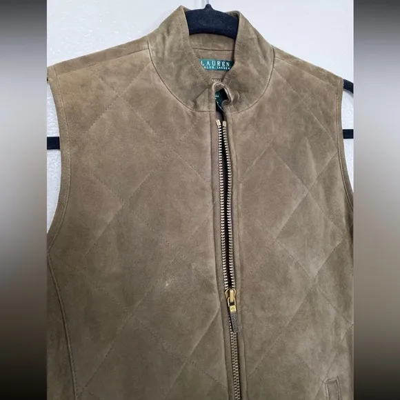 LAUREN RALPH LAUREN|WOMENS SUEDE VEST XS
