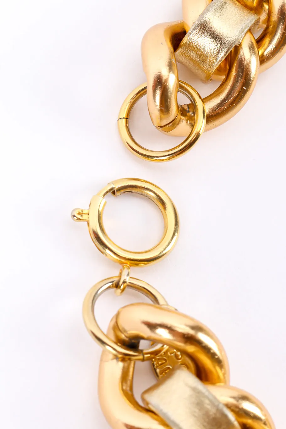 Leather Chain Collar Necklace