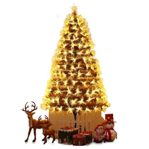 LED Fibre Optic Warm White Christmas Tree - 5FT