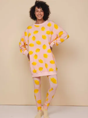 Lemon Sweater Dress en Legging set Dames