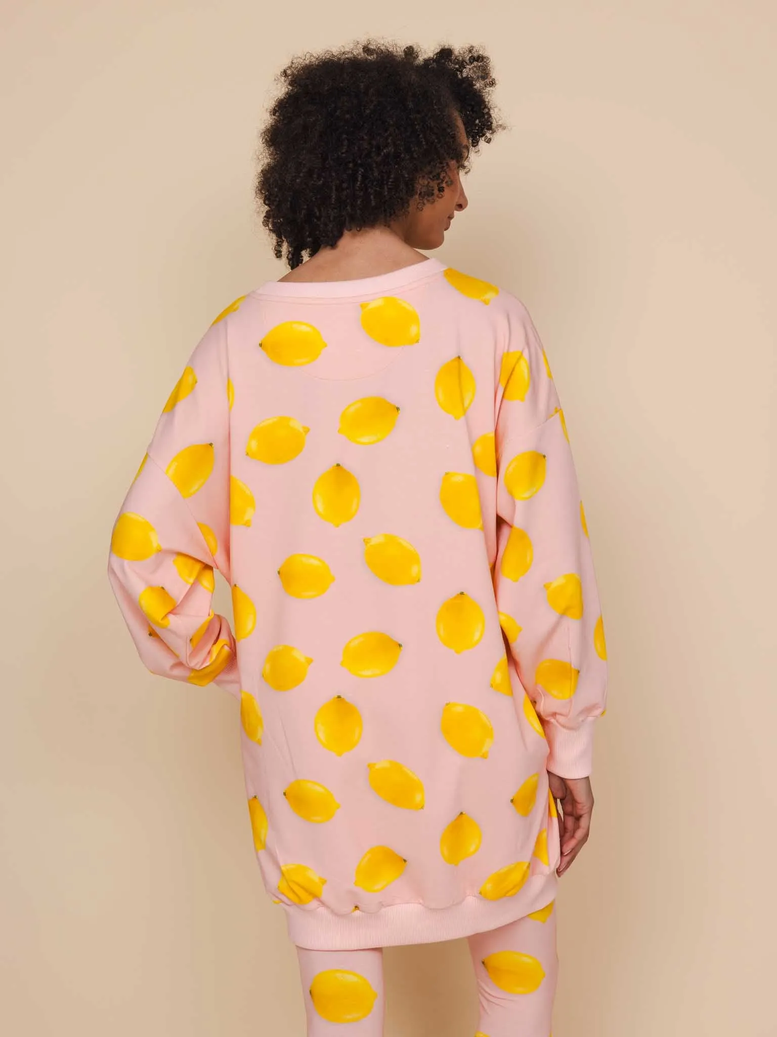 Lemon Sweater Dress en Legging set Dames