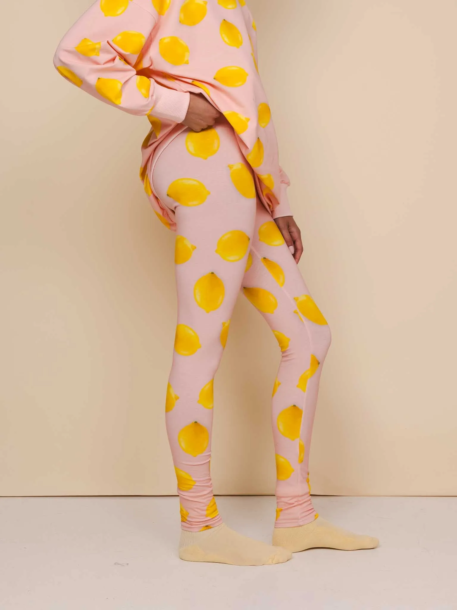 Lemon Sweater Dress en Legging set Dames