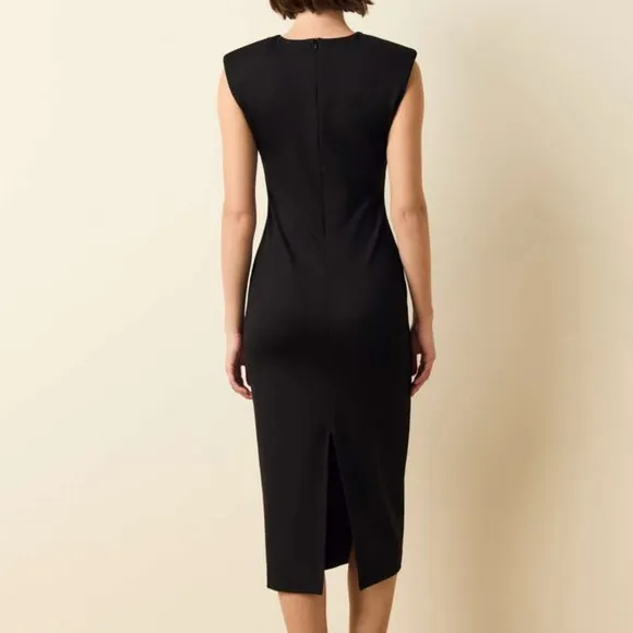 LES COPAINS Chic Mock Neck MIDI Sheath LBD