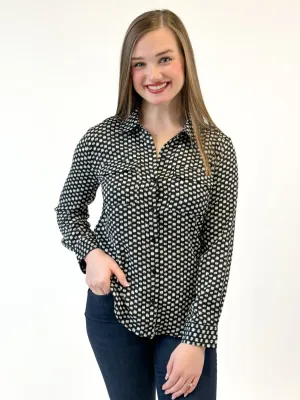 Liverpool Flap Pocket Button Up Blouse