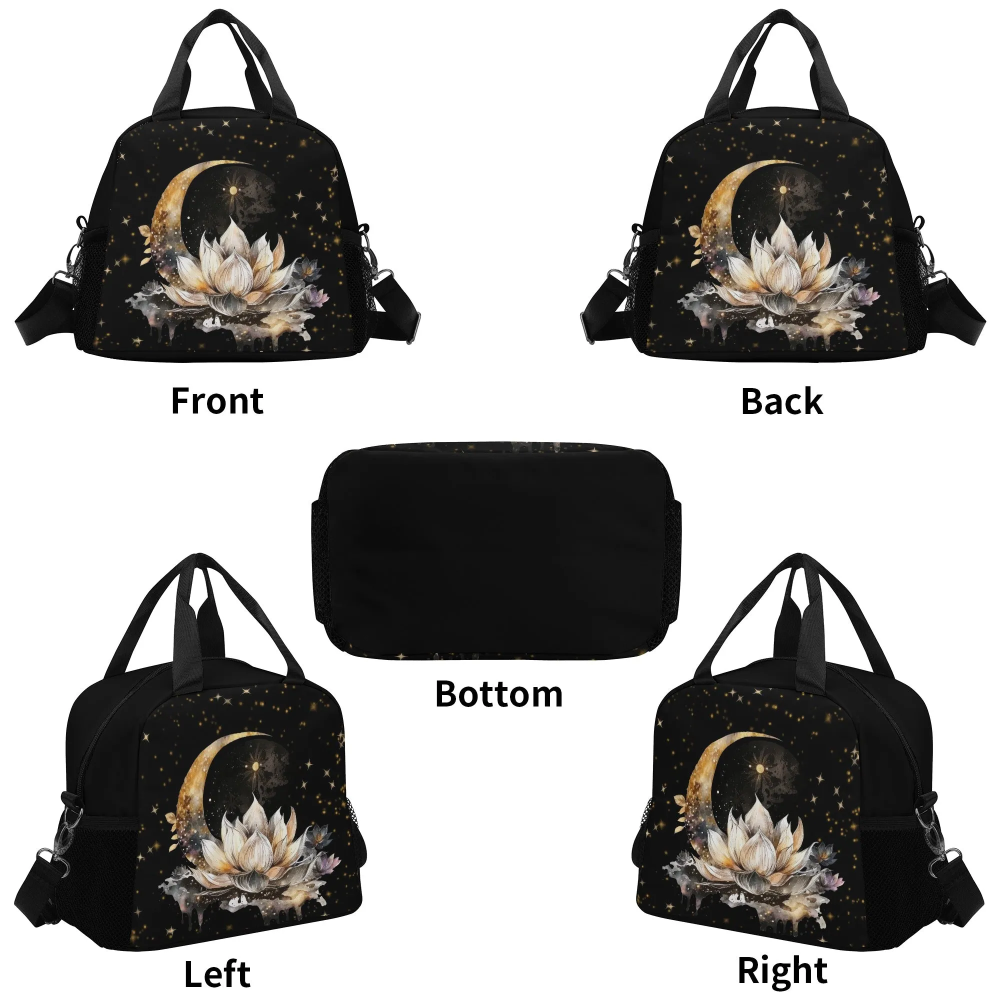Lotus Moon Witchy Lunch Bag