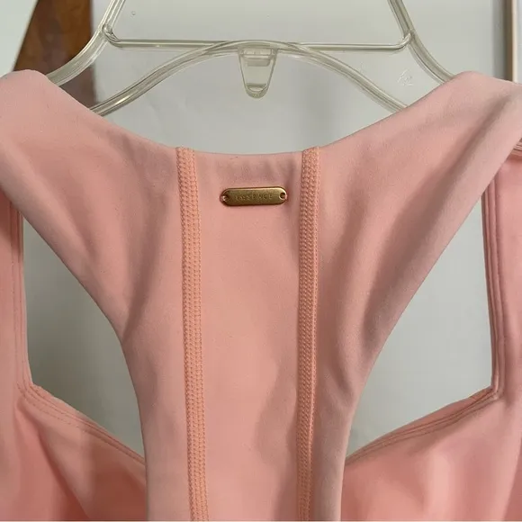 L*Space Beckham Tank peachy pink sports bra Lspace active- size small