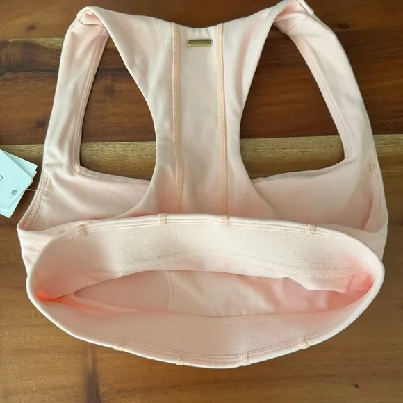 L*Space Beckham Tank peachy pink sports bra Lspace active- size small