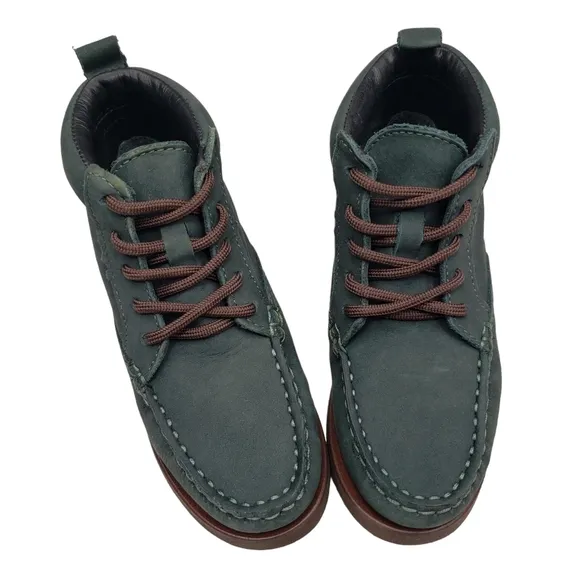 Marc Joseph | NIB Gramercy Emerald Nubuck Leather High Top Booties Boy 's 10.5