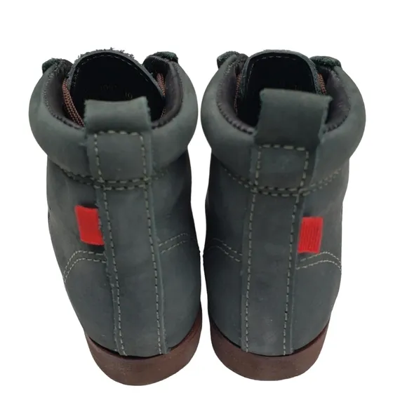 Marc Joseph | NIB Gramercy Emerald Nubuck Leather High Top Booties Boy 's 10.5