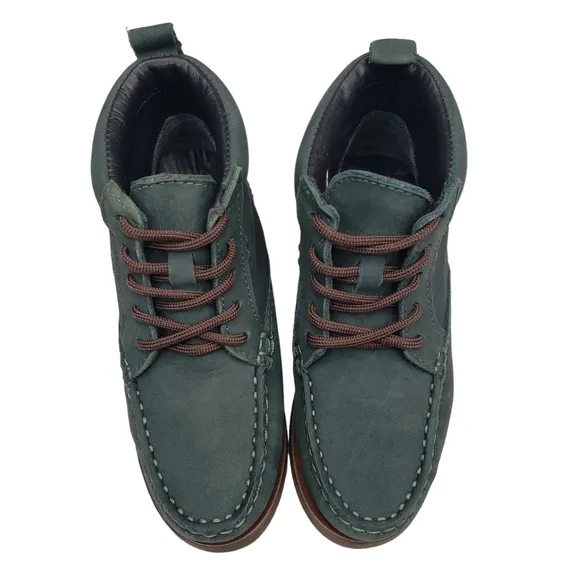 Marc Joseph | NIB Gramercy Emerald Nubuck Leather High Top Booties Boy 's 10.5