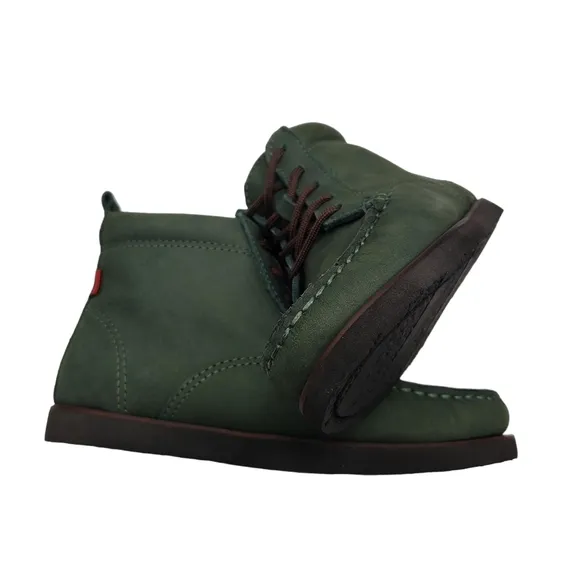 Marc Joseph | NIB Gramercy Forest Green Leather Preppy High Top Booties Boy's 12