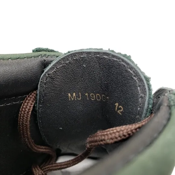 Marc Joseph | NIB Gramercy Forest Green Leather Preppy High Top Booties Boy's 12