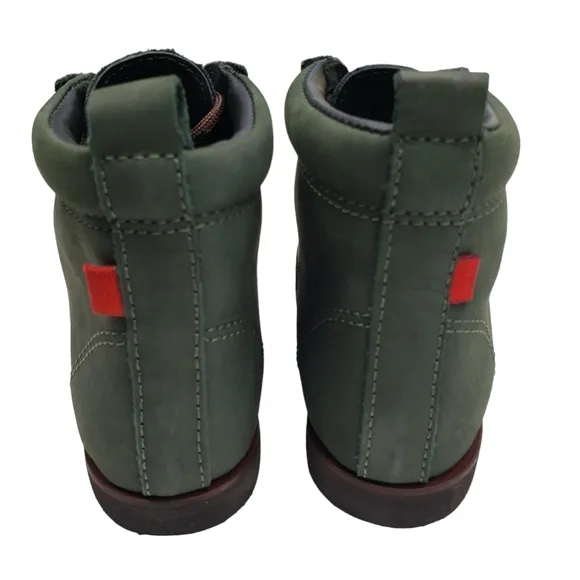 Marc Joseph | NIB Gramercy Forest Green Leather Preppy High Top Booties Boy's 12
