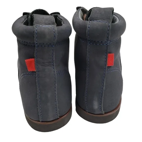 Marc Joseph | NIB Gramercy Navy Nubuck Leather Preppy High Top Booties Boy's 4.5
