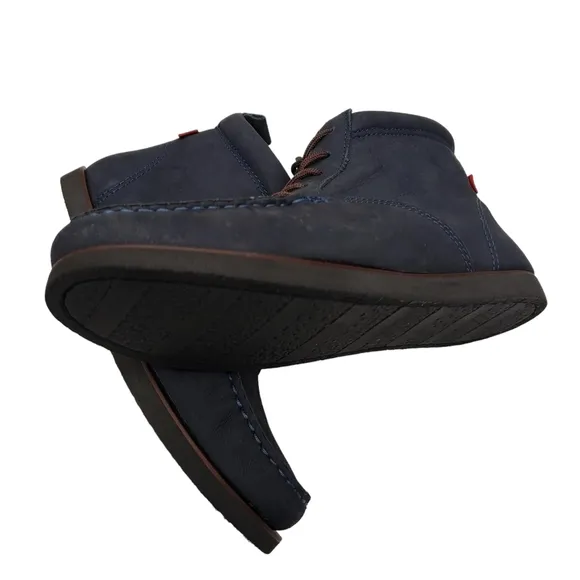 Marc Joseph | NIB Gramercy Navy Nubuck Leather Preppy High Top Booties Boy's 4.5