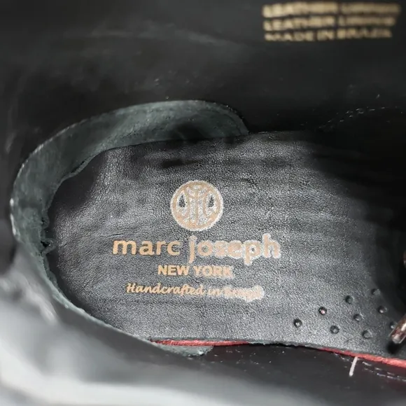 Marc Joseph | NIB Gramercy Navy Nubuck Leather Preppy High Top Booties Boy's 4.5